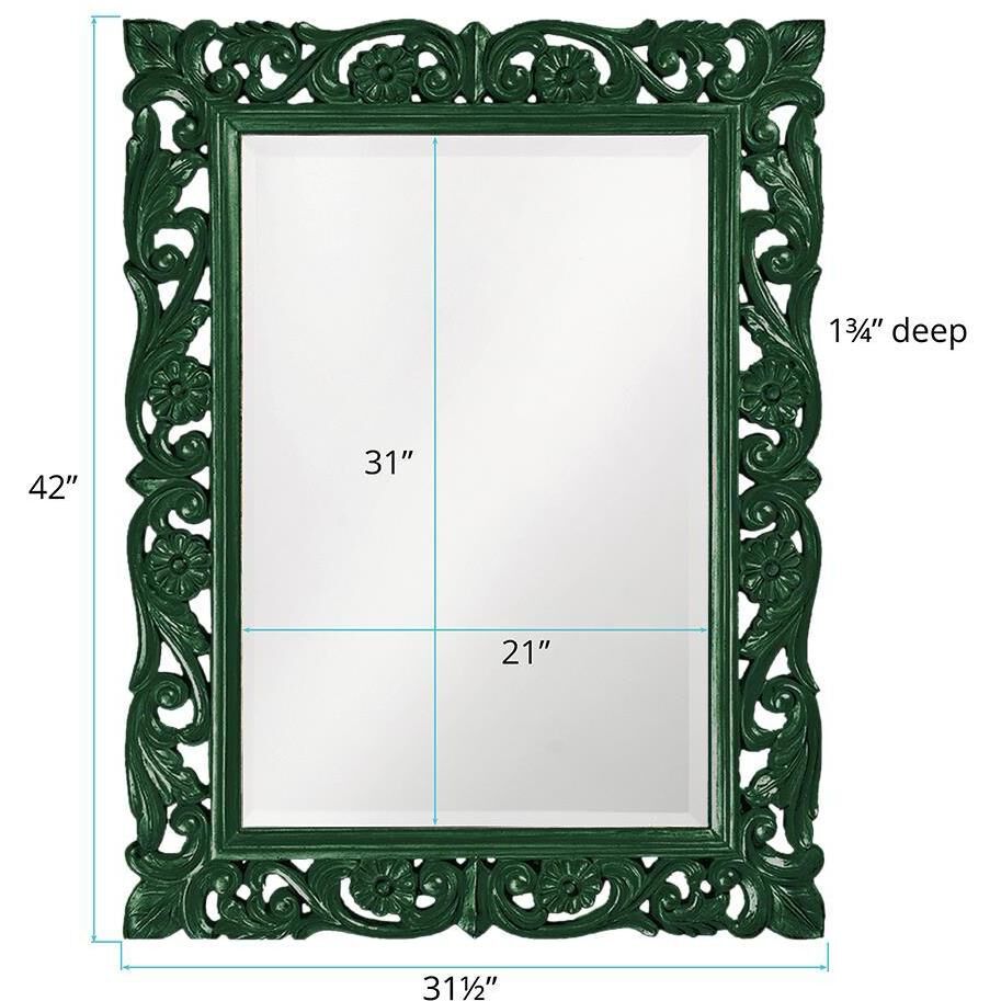Chateau 42 X 31.5 inch Hunter Green Mirror